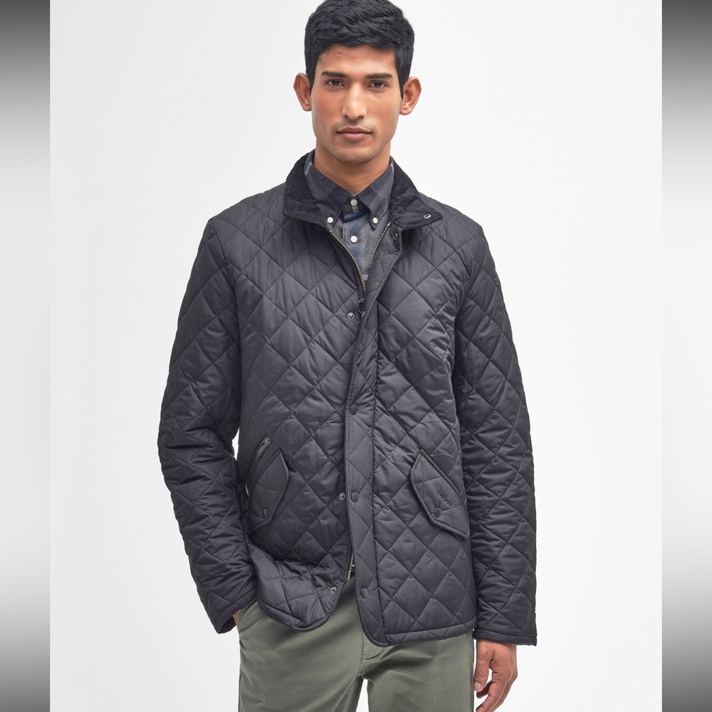 Barbour Men's Chelsea Sportquilt Black Jacket